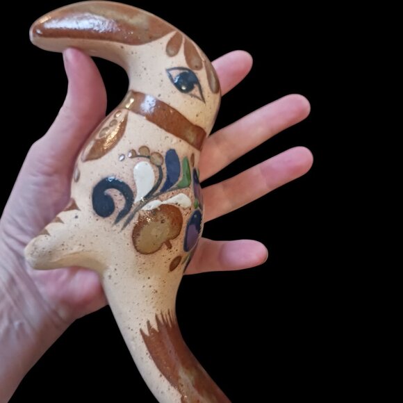 Vintage Tonalá Hand Painted Toucan Ceramic Collectibe Mid Century Decor Mexico - Picture 11 of 11